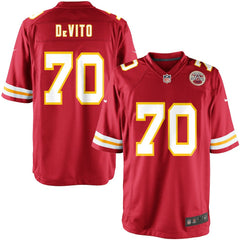 Youth Kansas City Chiefs Mike DeVito Team Color Game Jersey - Nike