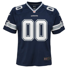 Dallas Cowboys Youth Custom Game Jersey Navy - Nike