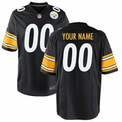 Pittsburgh Steelers Youth Custom Game Jersey Black - Nike