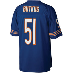 Dick Butkus Chicago Bears Retired Player Legacy Replica Jersey Navy - Mitchell & Ness