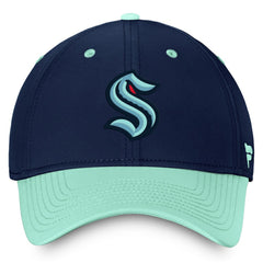 Seattle Kraken Fanatics Authentic Pro Rink Two-Tone Flex Hat – Deep Sea Blue/Light Blue