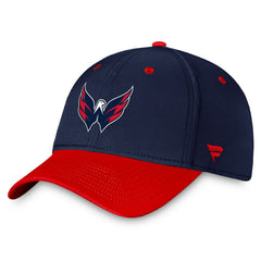 Washington Capitals Fanatics Authentic Pro Rink Two-Tone Flex Hat – Navy/Red
