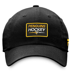 Pittsburgh Penguins Fanatics Authentic Pro Prime Adjustable Hat – Black