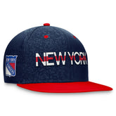 New York Rangers Fanatics Authentic Pro Rink Two-Tone Snapback Hat – Navy/ Red