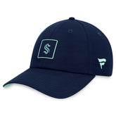 Seattle Kraken Fanatics Authentic Pro Rink Adjustable Hat Deep Sea Blue