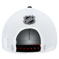 Chicago Blackhawks Fanatics Authentic Pro Rink Trucker Adjustable Hat Red