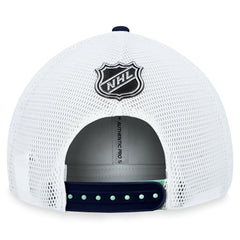 Seattle Kraken Fanatics Authentic Pro Rink Trucker Adjustable Hat Light Blue