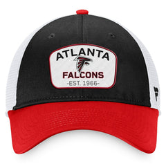 Atlanta Falcons Fundamentals Two-Tone Trucker Adjustable Hat Black/White - Fanatics