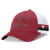 Arizona Cardinals Fundamentals Side Stripe Trucker Adjustable Hat Cardinal/White - Fanatics