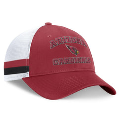 Arizona Cardinals Fundamentals Side Stripe Trucker Adjustable Hat Cardinal/White - Fanatics