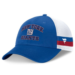 New York Giants Fundamentals Side Stripe Trucker Adjustable Hat Royal/White - Fanatics