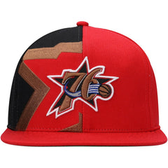 Mitchell & Ness - Philadelphia 76ers Hardwood Classics Retroline Snapback Hat - Red