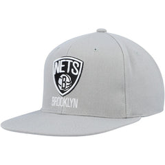Mitchell & Ness - Brooklyn Nets Side Core 2.0 Snapback Hat - Gray