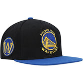 Mitchell & Ness - Golden State Warriors Side Core 2.0 Snapback Hat - Black/Royal