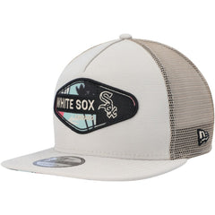 Chicago White Sox New Era Retro Beachin' Patch A-Frame Trucker 9FIFTY Snapback Hat discount