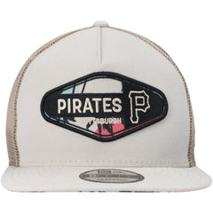 Pittsburgh Pirates New Era Retro Beachin' Patch A-Frame Trucker 9FIFTY Snapback Hat Online