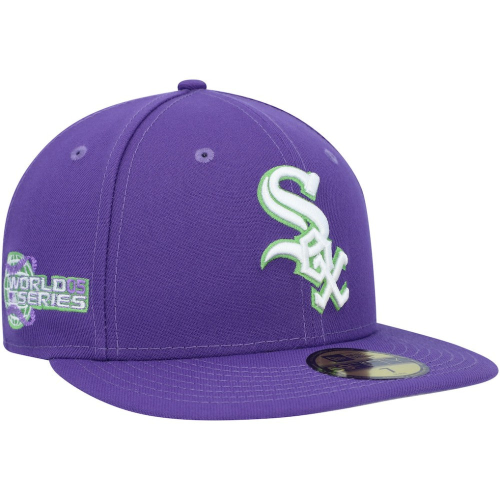 Chicago White Sox New Era Lime Side Patch 59FIFTY Fitted Hat Lifestyle