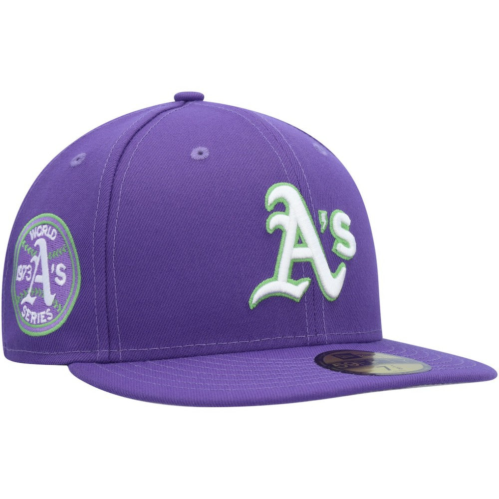 Athletics New Era Lime Side Patch 59FIFTY Fitted Hat Lifestyle