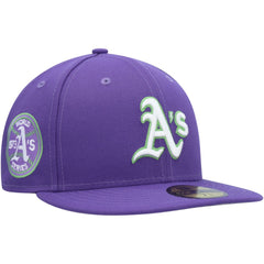 Athletics New Era Lime Side Patch 59FIFTY Fitted Hat Lifestyle