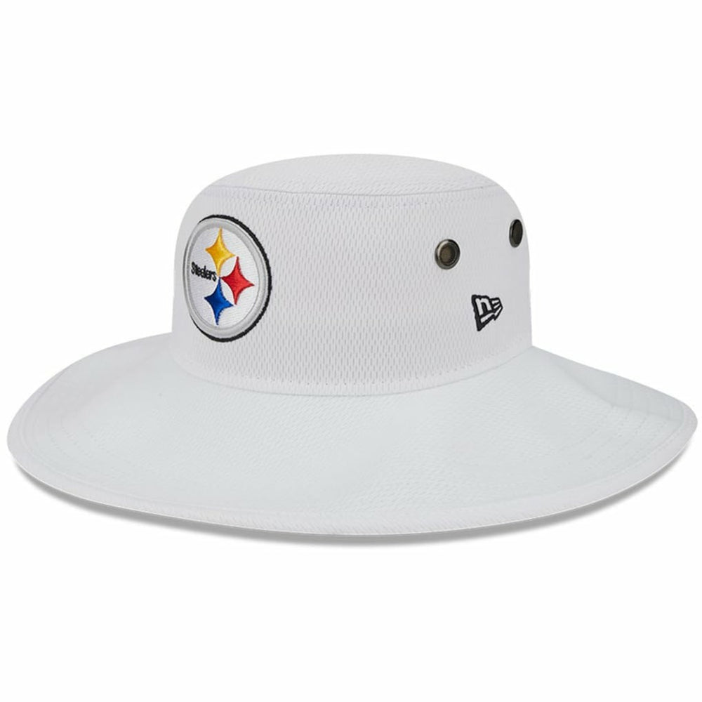 Pittsburgh Steelers New Era 2023 NFL Training Camp Panama Bucket Hat White - NFL