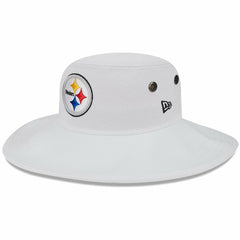 Pittsburgh Steelers New Era 2023 NFL Training Camp Panama Bucket Hat White - NFL