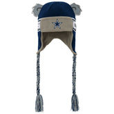 Dallas Cowboys Youth Wordmark Ears Trooper Knit Hat Navy - NFL