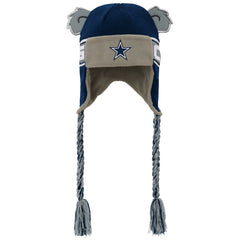 Dallas Cowboys Youth Wordmark Ears Trooper Knit Hat Navy - NFL