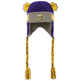 Minnesota Vikings Youth Wordmark Ears Trooper Knit Hat Purple - NFL