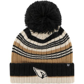Arizona Cardinals '47 Women's Barista Cuffed Knit Hat with Pom Natural - 47 brand