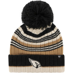 Arizona Cardinals '47 Women's Barista Cuffed Knit Hat with Pom Natural - 47 brand