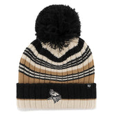 Minnesota Vikings '47 Women's Barista Cuffed Knit Hat with Pom Natural - 47 brand