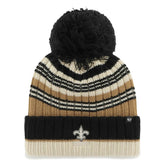 New Orleans Saints '47 Women's Barista Cuffed Knit Hat with Pom Natural - 47 brand
