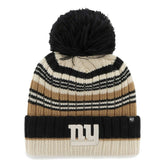 New York Giants '47 Women's Barista Cuffed Knit Hat with Pom Natural - 47 brand