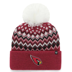 Arizona Cardinals '47 Women's Elsa Cuffed Knit Hat with Pom Cardinal - 47 brand