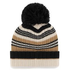 Tennessee Titans '47 Women's Barista Cuffed Knit Hat with Pom Natural - 47 brand