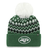 New York Jets '47 Women's Elsa Cuffed Knit Hat with Pom Green - 47 brand