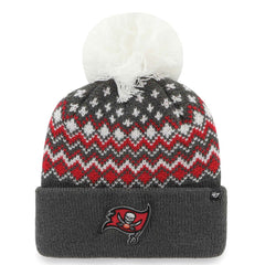 Tampa Bay Buccaneers '47 Women's Elsa Cuffed Knit Hat with Pom Pewter - 47 brand
