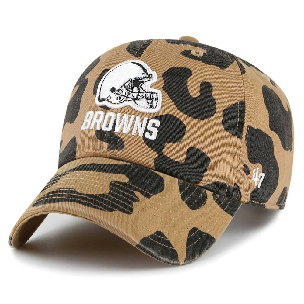 Cleveland Browns '47 Women's Rosette Clean Up Adjustable Hat Tan - 47 brand