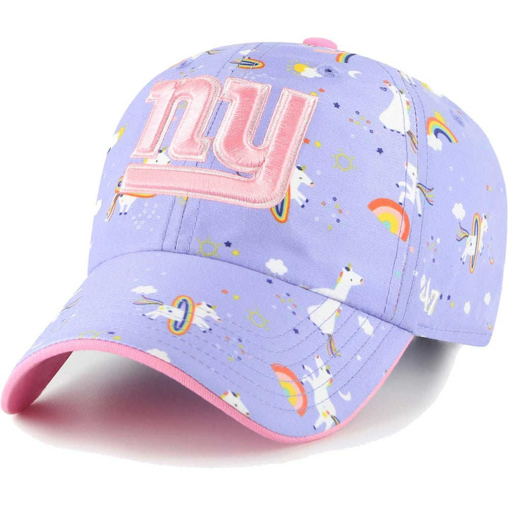 New York Giants '47 Girls Preschool Unicorn Clean Up Adjustable Hat Lavender - 47 brand