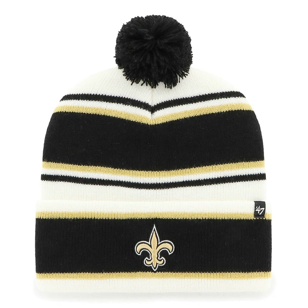 New Orleans Saints '47 Youth Stripling Cuffed Knit Hat with Pom White - 47 brand