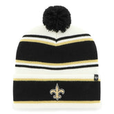 New Orleans Saints '47 Youth Stripling Cuffed Knit Hat with Pom White - 47 brand