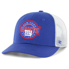 New York Giants '47 Youth Scramble Adjustable Trucker Hat Royal/White - 47 brand