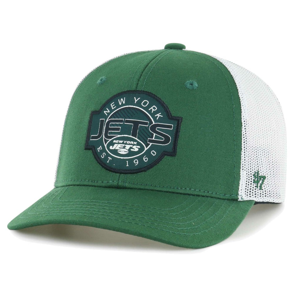 New York Jets '47 Youth Scramble Adjustable Trucker Hat Green/White - 47 brand