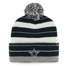 Dallas Cowboys '47 Powerline Cuffed Knit Hat with Pom Navy - 47 brand