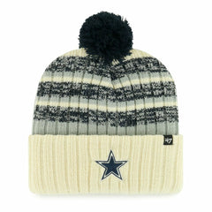 Dallas Cowboys '47 Tavern Cuffed Knit Hat with Pom Cream - 47 brand