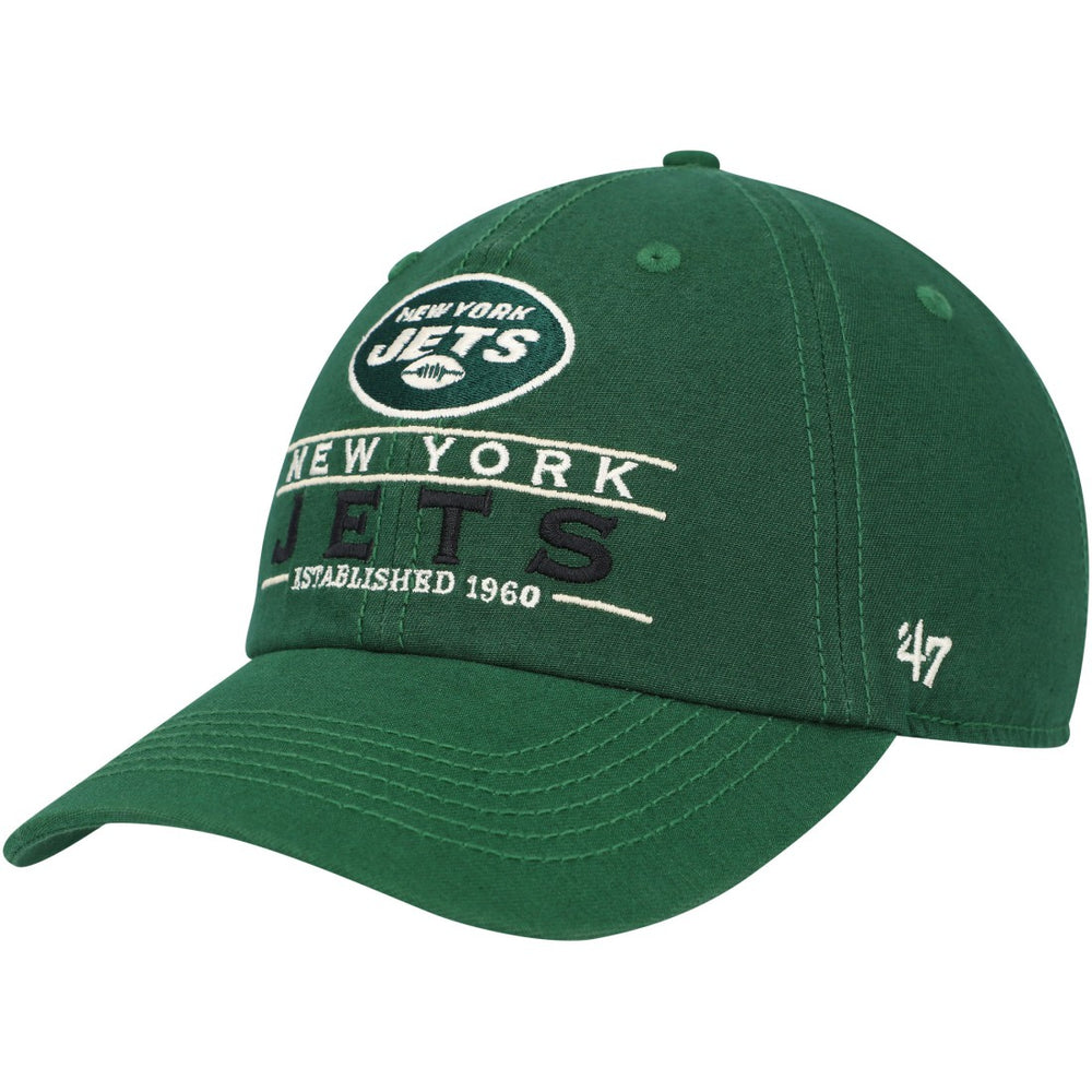 New York Jets '47 Vernon Clean Up Adjustable Hat Green - 47 brand