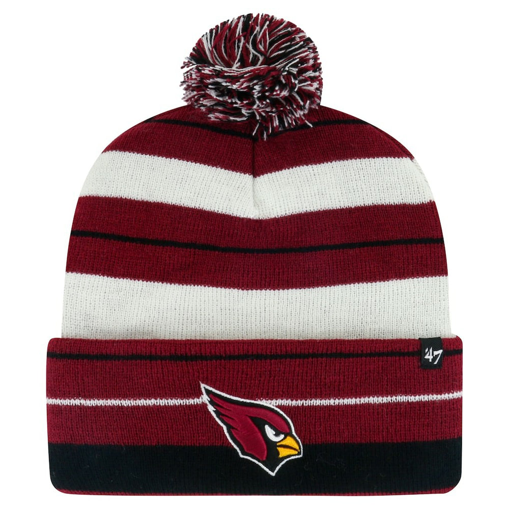 Arizona Cardinals '47 Powerline Cuffed Knit Hat with Pom Cardinal - 47 brand