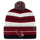 Arizona Cardinals '47 Powerline Cuffed Knit Hat with Pom Cardinal - 47 brand