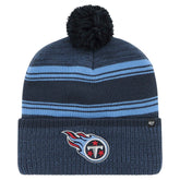 Tennessee Titans '47 Fadeout Cuffed Knit Hat with Pom Navy - 47 brand