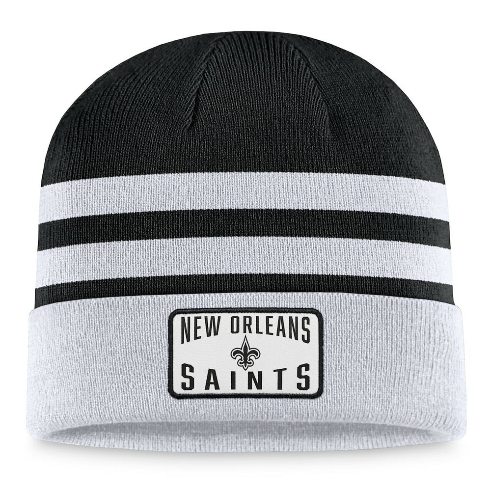 New Orleans Saints Logo Cuffed Knit Hat Heather Gray - Fanatics